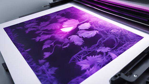 Impresión UV mitigar reflejos